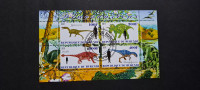 dinozavri (IV) - Burundi 2011 - blok 4 znamk, žigosan (Rafl01)