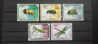 insekti, žuželke - Kambodža 1988 - Mi 969/975 - žigosane (Rafl01)