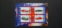 klasični avtomobili (II) - Malawi 2013 blok 4 znamk, žigosan (Rafl01)