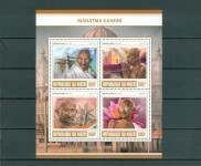 Niger 2017 Mahatma Gandhi serija v bloku II. MNH**