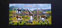živali Afrike (X) - Čad 2012 - blok 6 znamk, žigosan (Rafl01)