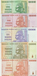 BANK. 1,5,10,20,50 MILLIARD DOLLARS (ZIMBABWE)2008.aUNC/UNC