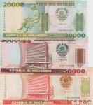 BANK.ŠE 50000,100000-1993 METICAIS(MOZAMBIK)UNC