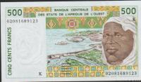 BANKOVEC 500 FRANCS ŠE (SENEGAL-K)2002.UNC