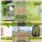 GVINEJA, 500 frankov, 2018  UNC