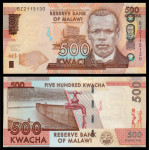 MALAWI 500 kwacha 2021 UNC riba