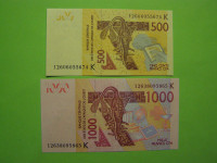 SENEGAL (ZAH. AFRIKA) 2003/12 - 500 IN 1000 FRANKOV - PRODAM