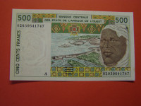 SLONOKOŠČENA OBALA (ZAH. AFRIKA) 2002- 500 FRANKOV - PRODAM