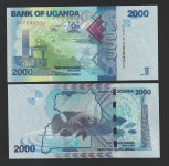 UGANDA 2000 shilingi 2021 UNC ribe