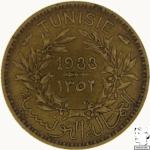 LaZooRo: Tunizija 50 Centimes 1933 XF / UNC