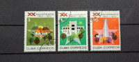 20 letnica upora - Kuba 1973 - Mi 1887/1889 -serija, žigosane (Rafl01)