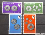 srebrni kovanci - Dominica 1971 - Mi 333/336 - serija, čiste (Rafl01)