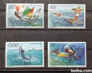 vodni športi -Grenadines of St. Vincent 1985-Mi 397/400-čiste (Rafl01)