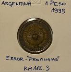 Argentina 1 Peso 1995-Provingias-error