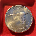 KANADA 1 Dolar 1967 srebrnik (gos)