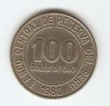 KOVANEC  100 SOLES DE ORO 1980,82  Peru