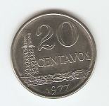 KOVANEC  20 centavos 1977,78  Brazilija