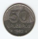 KOVANEC  50 CRUZEIROS  1982,83   Brazilija