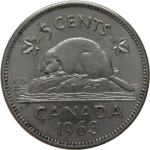 LaZooRo: Kanada 5 Cents 1963 PL