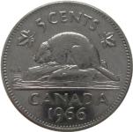 LaZooRo: Kanada 5 Cents 1966 PL UNC