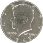 LaZooRo: Združene države 1/2 Dollar 1967 - srebro