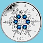 Prodam kanadski srebrnik modra snežinka 2010