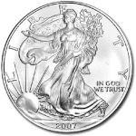 Srebrnik 1 oz American Silver Eagle 2007 (trezor)
