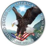 Srebrnik 1 oz American Silver Eagle 2022 BARVNI/COLOURED (trezor)
