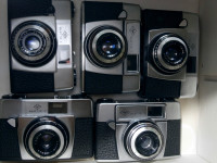5x amaterski AGFA Silette 45mm na 35mm film, delujejo