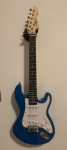 3/4 LA električna kitara + Mini ojačevalec, modra