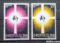Božič, umetnost - Christmas Island 1974 - Mi 61/62 - čiste (Rafl01)