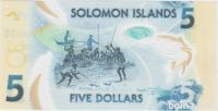 BANKOVEC 5 DOLLARS P38a (SOLOMON ISLAND SOLOMONOVI)2019.UNC
