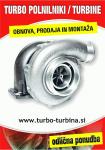 Turbo polnilnik -Turbino obnova, turbina prodaja in montaža