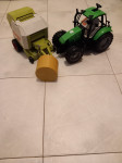 Bruder traktor in balirni stroj Claas Rollant