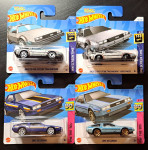 Hot wheels, Hotwheels, Hotwhels, DMC DeLorean, set 4x avtomobilčkov