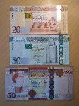 BANKOVEC LIBIJA 20 IN 50 2X DINAR 2009-2013 LOT 3X