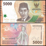 INDONEZIJA 5.000 rupiah 2022 UNC