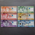 PHILIPPINES - set bankovcev - 20+50+100+200+500+1000 pesos