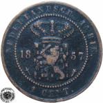 LaZooRo: Nizozemska vzhodna Indija 1 Cent 1857 VF