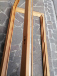 Lesena balkonska vrata -Levo odpiranje.