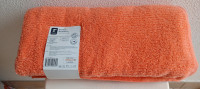 Velika brisača, 100x150 cm, frotir, 100% bombaž, oranžna, nova