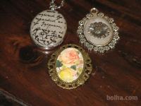 medaljon, broška-vintage