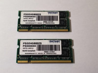 2 x 4GB DDR2 SO-DIMM, za prenosnik, 2 kom