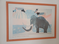 Slika slonček za otroško sobo