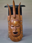 Afriška lesena maska, večja, 2 komada