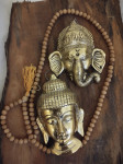 Zlat Kipec za na steno Budha in Indijski Bogovi, Ganesh, Shiva