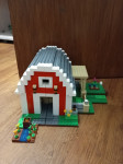 Lego minecraft rdeči hlev 21187