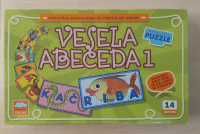 Sestavljanka Vesela abeceda + knjiga Začetek šole