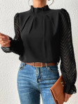 NOVO! Elegantna bluza Gurien črna