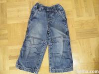 Dolge jeans hlače podložene št.86